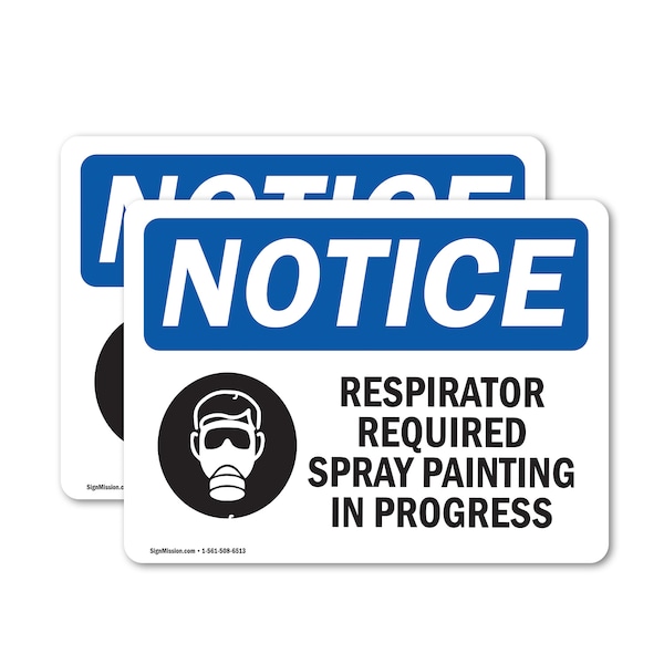 Signmission 7 in Height, 10 in Width, Vinyl Decal, Rectangle OS-2PACK-NS-D-710-L-18054 - main